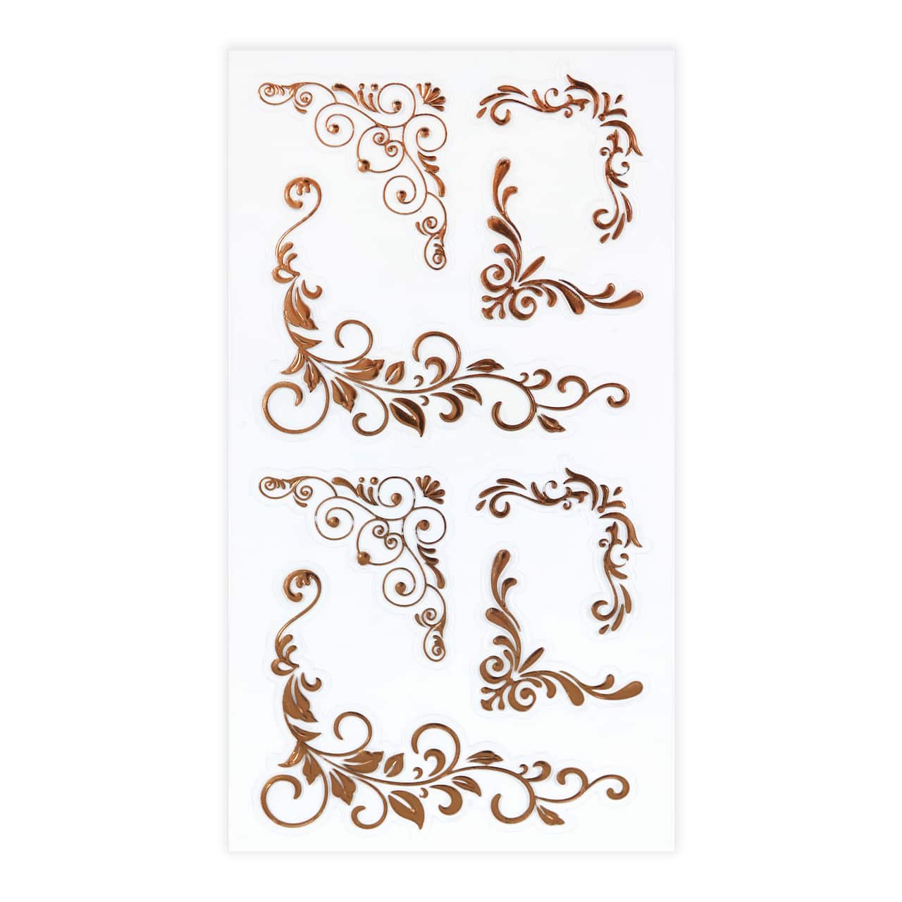 12 Pack: Rose Gold Corner Stickers by Recollections™